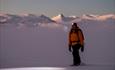 Schneeschuhtour auf dem Filefjell mit Aussicht zum Jotunheimengebirge