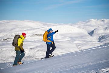 Snowshoe tour at Filefjell