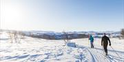 Skitur i flott natur og preparerte løyper ved Skarslia Ski- og akesenter