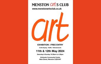 Menston Arts Club Free Exhibition Flyer