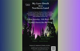 Cantores Olicanae: My Love Dwelt in a Northern Land Concert flyer