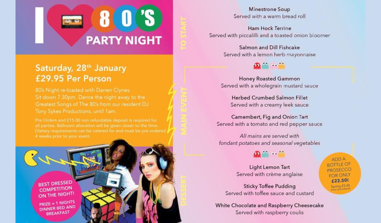 80s Music Party Night