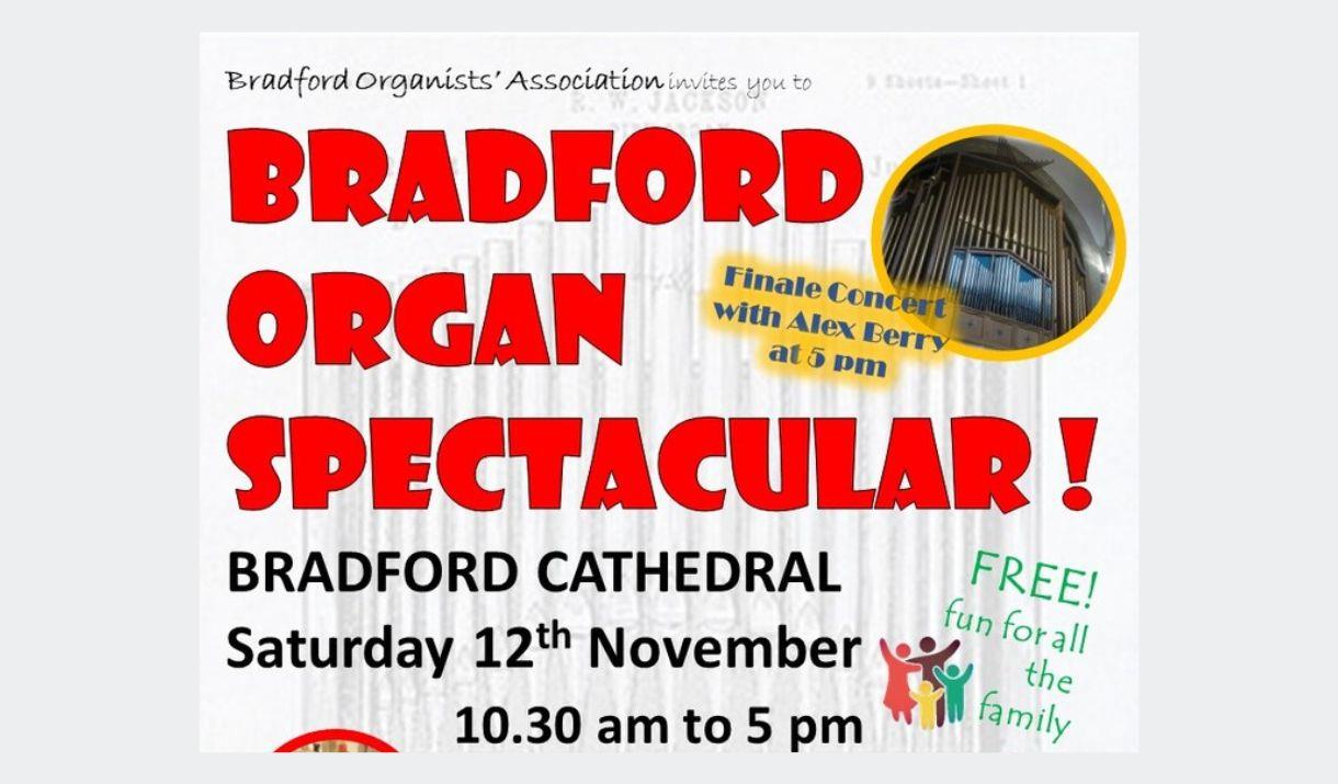 A poster advertising the Bradford Organ Spectacular