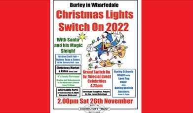 Burley-In-Wharfedale Christmas Lights Switch On