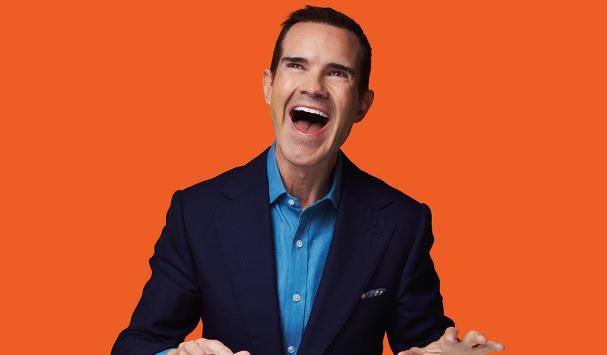 A picture of comedian Jimmy Carr, laughing