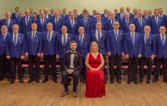 Kenfig Hill & District Male Voice Choir Group Photo.