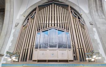 Close up of the Organ at Bradford Cathedral
