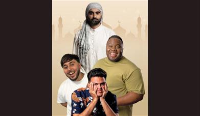 A picture of comedians Tez Ilyas, Muhsin Yesilada, Farhan Solo and Nabil Abdulrashid