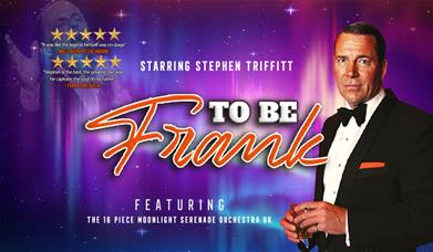 A poster advertising the concert, showing Frank Sinatra tribute artist Stephen Triffit