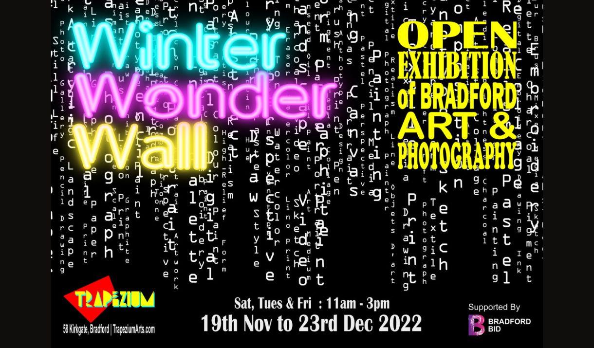 A poster advertising the Winter Wonder Wall exhibition