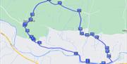 Nesfield & Upper Austby From Ilkley Map