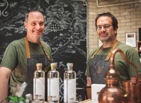 picture of the owners of Dyfi Gin