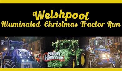 Welshpool Illuminated Christmas Tractor Run