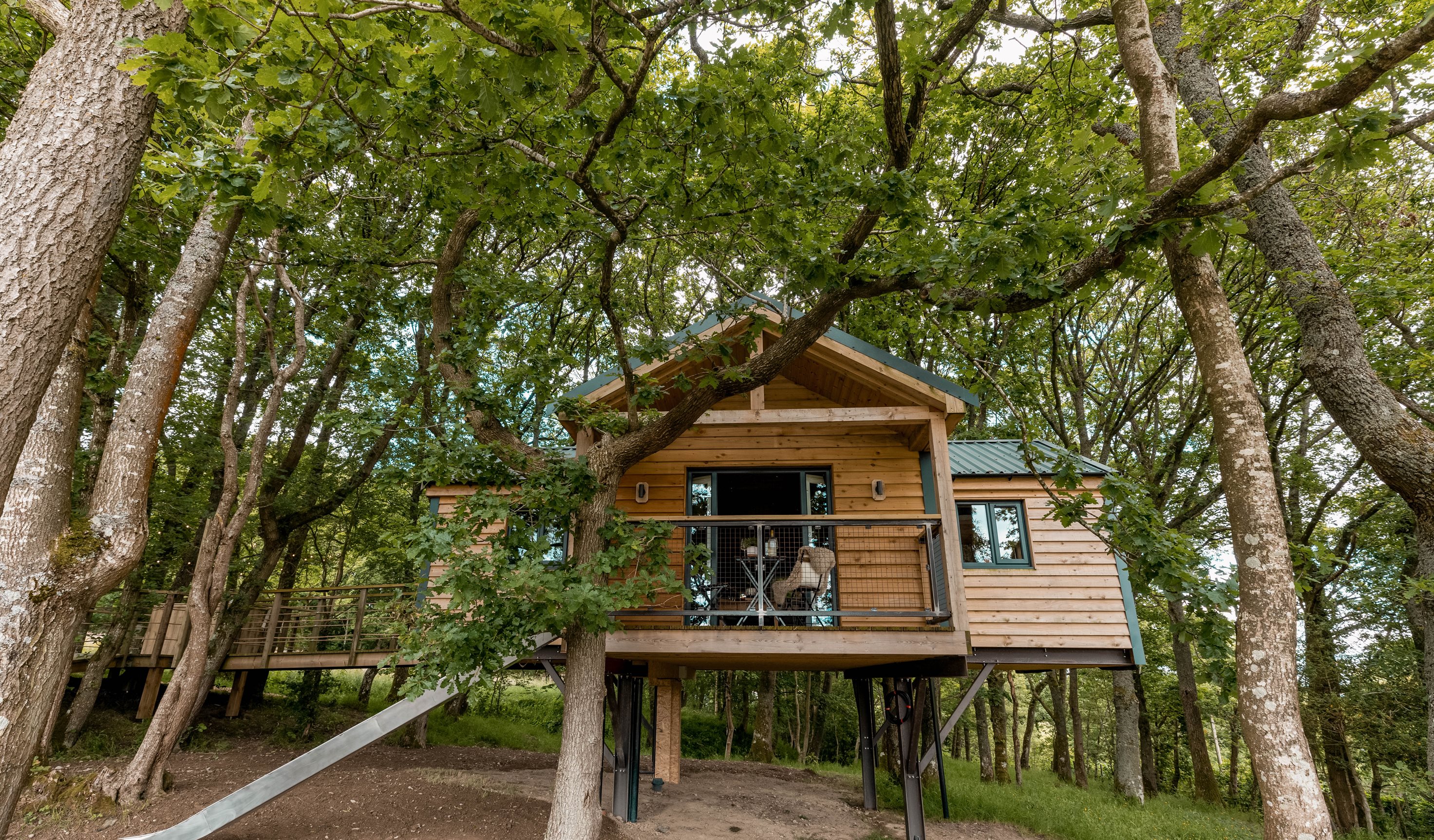 Ty Coedwig Treehouse in Powys - Luxury glamping in Wales with Unique Hideaways