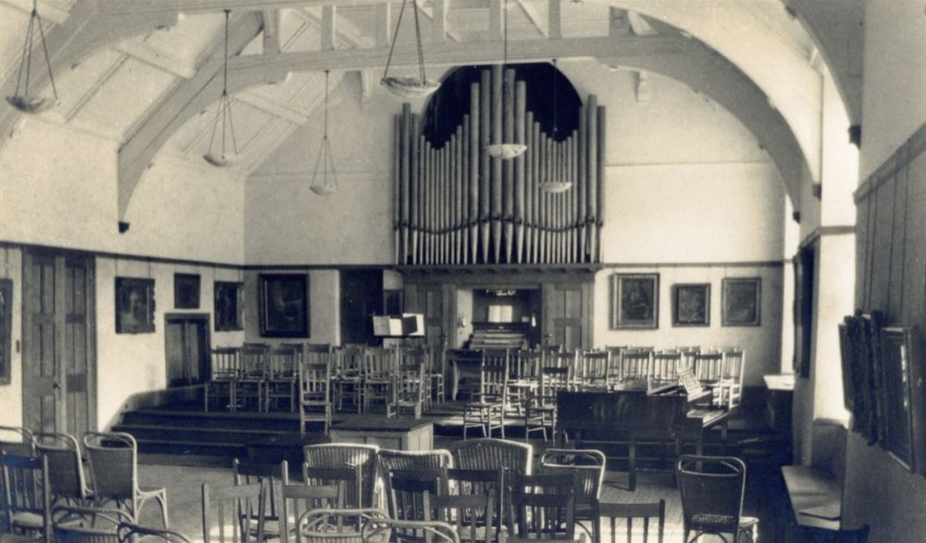 Music Room at Gregynog 1930's