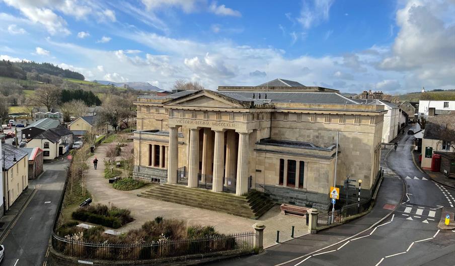 View of the restored former Brecknock Shire Hall and Assize Court