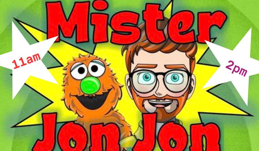 Mr Jon Jon at Cardigan Castle. Children's entertanment.