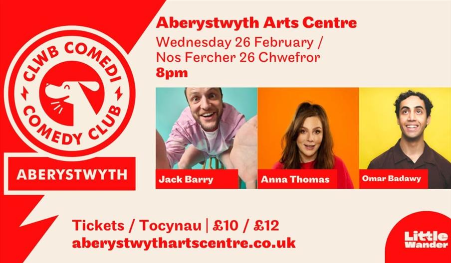 February Comedy Club at Aberystwyth Arts Centre