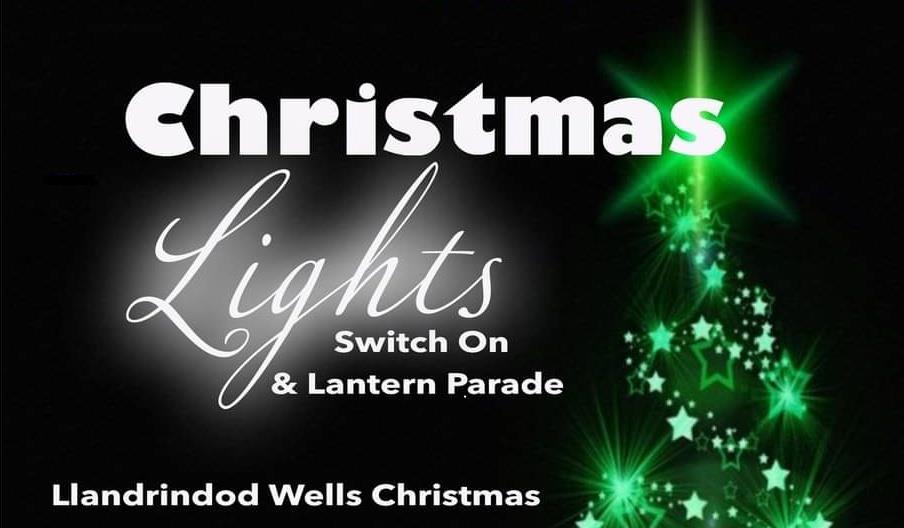 Llandrindod Wells Christmas Lights Swith On and Lantern Parade