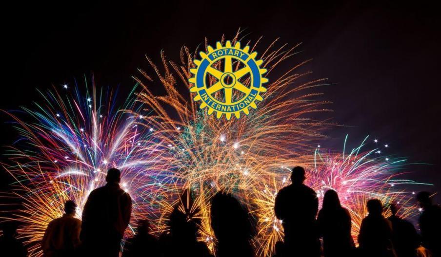 Fireworks display organised by Llanidloes Rotary Club