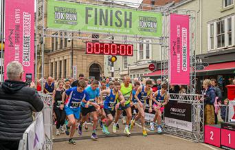 Welshpool 10K Run Finish