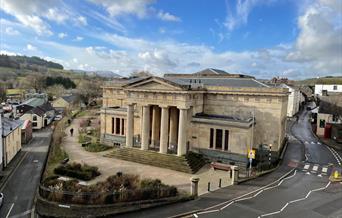 View of the restored former Brecknock Shire Hall and Assize Court