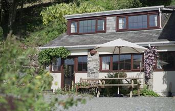 The house and cottage overlook the beautiful Irfon Valley and enjoy the full evening sun.