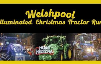 Welshpool Illuminated Christmas Tractor Run