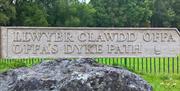 Offa's Dyke Path passes in front the Centre