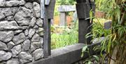 Looking through to the Standing Stones in The Welsh Legends Maze