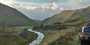 A route through the mountains - past the historic mines of Cwmystwyth.