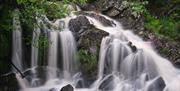 waterfall at Lake Vyrnwy