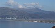 Walking the Wales coastal path overlooking Fairbourne and beach