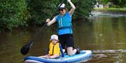 Paddleboarding on Monmouth and Brecon Canal