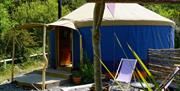 yurt outside