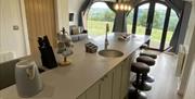Severn pod - kitchen with a view