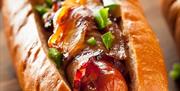 Tully's Sports Diner Llandrindod Wells, pulled pork big dog