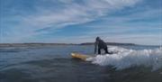 Improver surf lesson with Aber Adventures