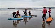 Borth surfing with Aber adventures