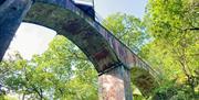 The viaduct crossing the gorge