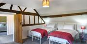 Upper Dolarddyn twin bedroom
