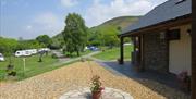 Woodlands Caravan & Camping Park view from the toilet and shower block