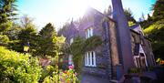 View of The Old Vicarage from terrace B&B Corris Hotels accommodation snowdonia