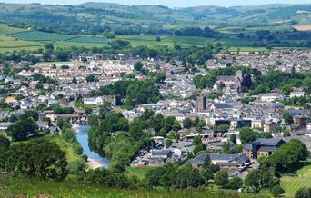 Caption: The ancient town of Brecon,  the setting for the first Brecon Choir Festival.