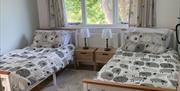 Twin Bedroom in Angel Cottage, Brecon