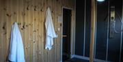 Sauna at Glandwr House, Mid Wales Holiday Lets