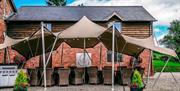 Beeches Lodge stretch tent, Bettws Hall