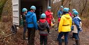 Get kitted up with a helmet, cap lamp, safety harness and battery pack before setting off underground with Corris Mine Explorers.