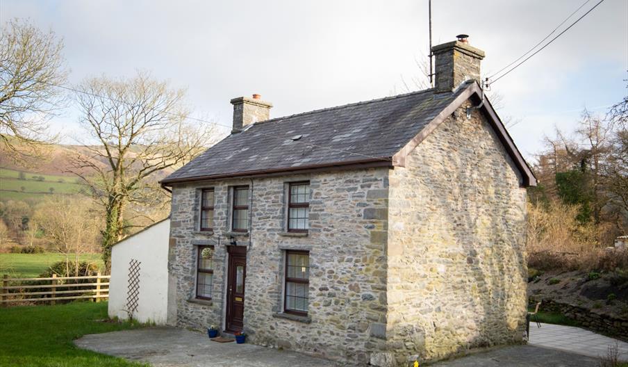 Double bedroom at Felin Gogoyan self catering cottage Tregaron near Lampeter Wales