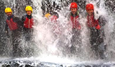 Adventure Britain - canoeing, waterfall